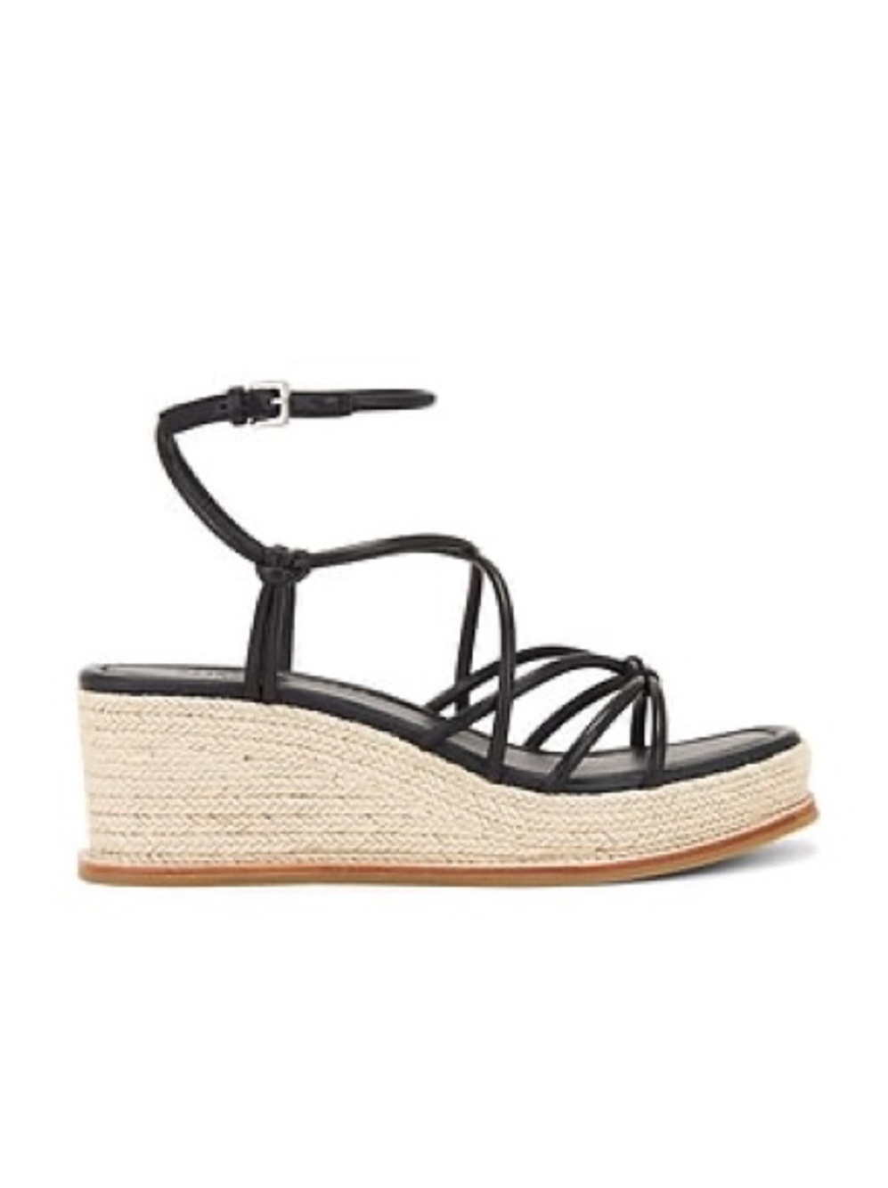 PAIGE Black Julia Ankle Strap Espadrille
Platform Wedge Sandals